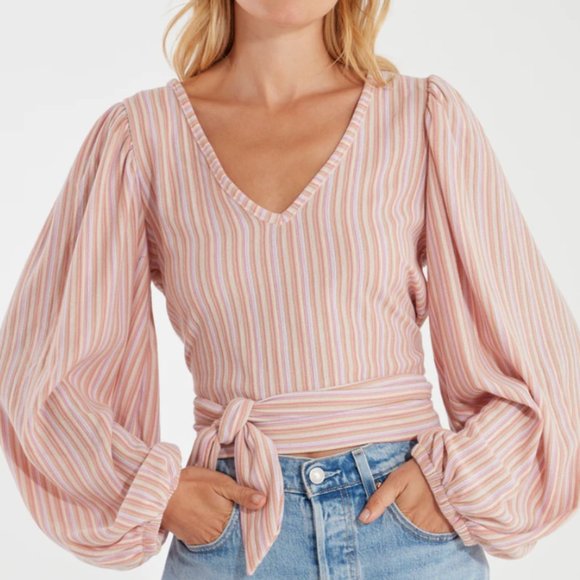 Free People Tops - Free People Autumn Night Wrap Top: Size L